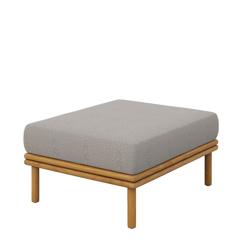 Wren 2-Piece Sofa and Ottoman Set in Natural Driftwood