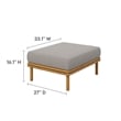 Wren 2-Piece Sofa and Ottoman Set in Natural Driftwood