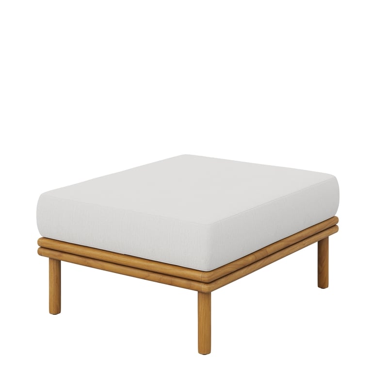 Wren 2-Piece Sofa and Ottoman Set in Natural Sail