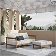 Wren 2-Piece Sofa and Ottoman Set in Natural Sail