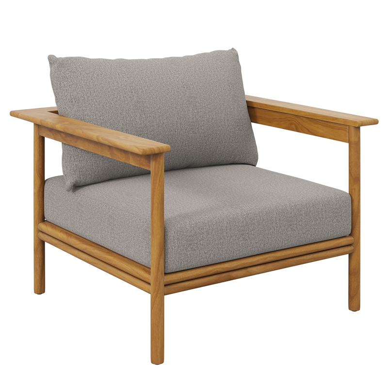 Wren Armchair and Ottoman Set in Natural Driftwood