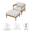 Wren Armchair and Ottoman Set in Natural Sail