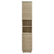 Render Linen Storage Cabinet in Travertine