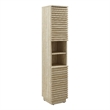 Render Linen Storage Cabinet in Travertine