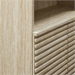 Render Linen Storage Cabinet in Travertine