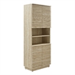 Render Linen Storage Cabinet in Travertine