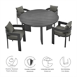 Tahoe Dining Set in Gray Charcoal