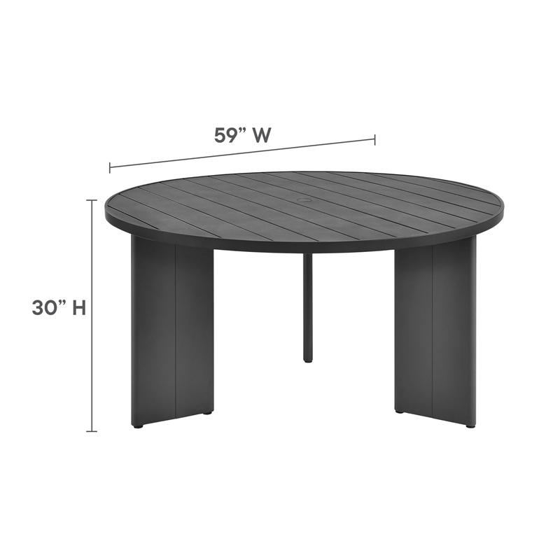 Tahoe Dining Set in Gray Gray