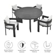 Tahoe Dining Set in Gray White