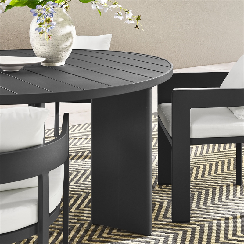 Tahoe Dining Set in Gray White