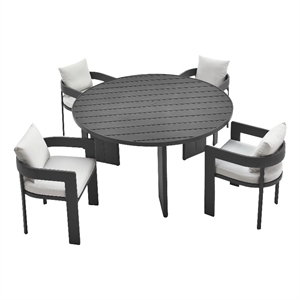 Tahoe Dining Set in Gray White