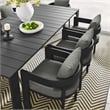 Modway Tahoe Aluminum Outdoor 9-Piece Patio Dining Set in Gray/Gray