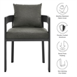 Tahoe Dining Chair in Gray Charcoal