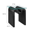 Ondine Side Table in Black