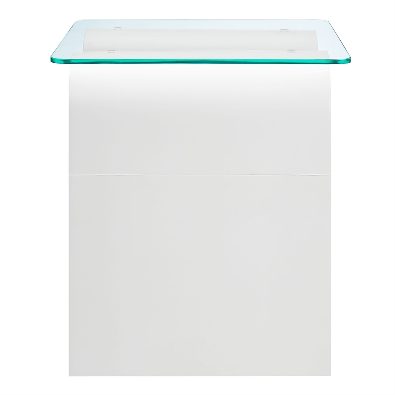 Ondine Side Table in White