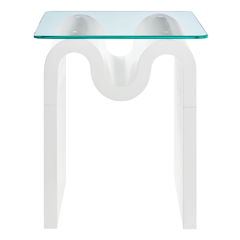 Ondine Side Table in White