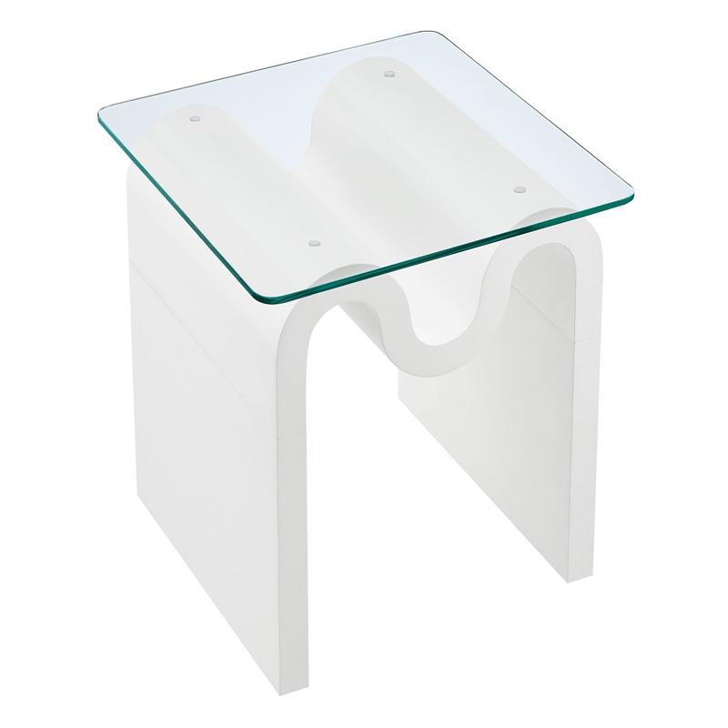 Ondine Side Table in White