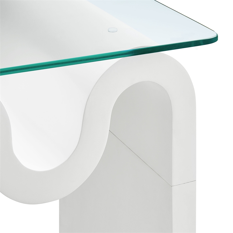 Ondine Side Table in White