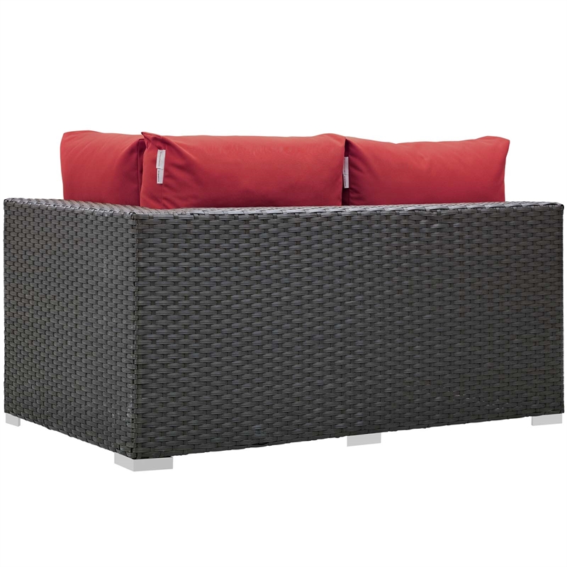 Sojourn Right Arm Loveseat in Canvas Red