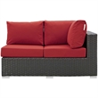 Sojourn Right Arm Loveseat in Canvas Red
