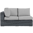 Summon Left Arm Loveseat in Canvas Gray