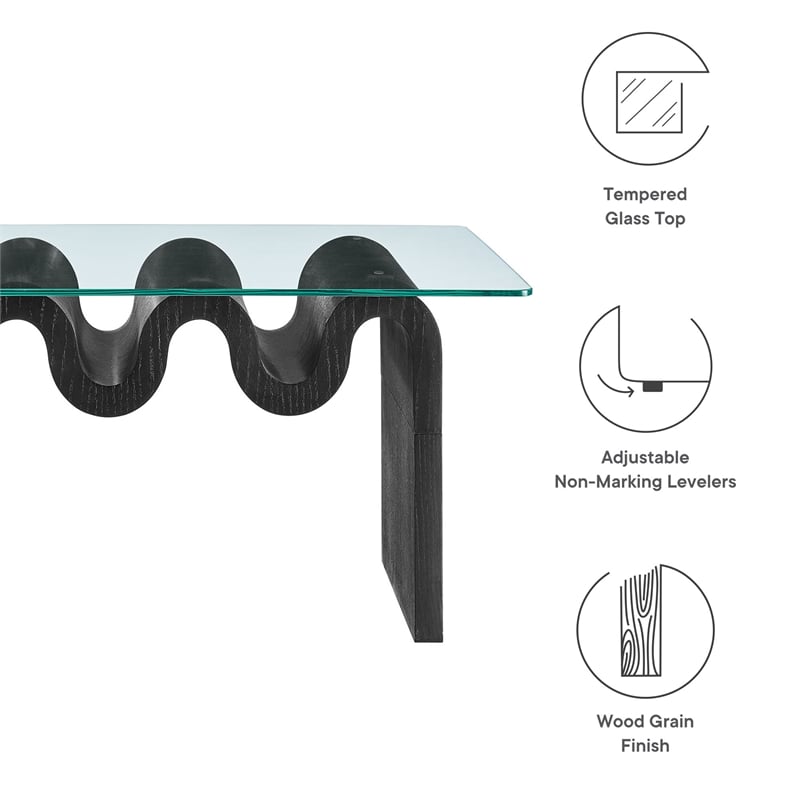 Ondine Coffee Table in Black