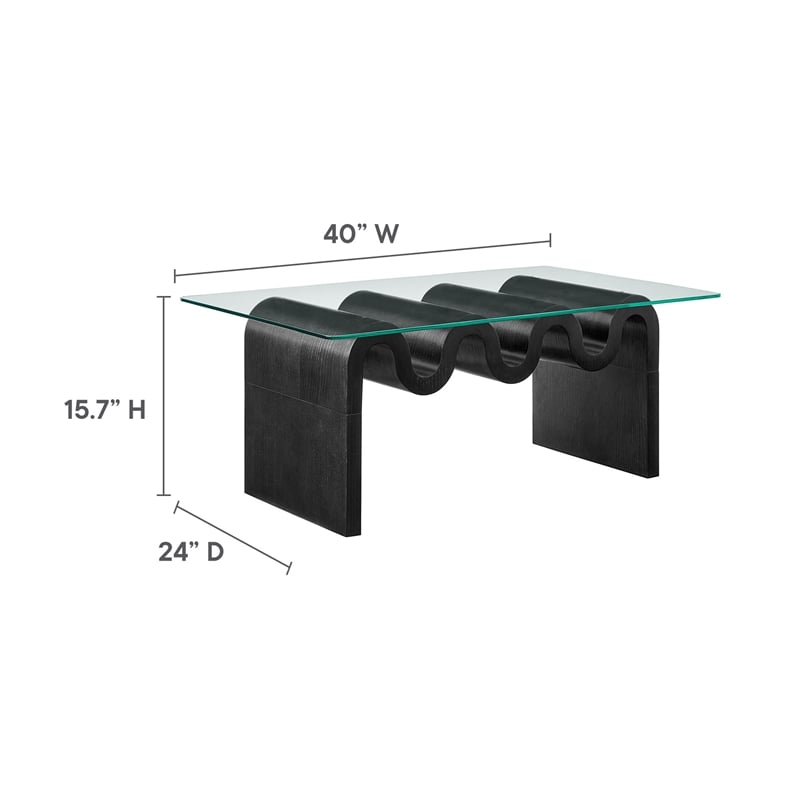 Ondine Coffee Table in Black