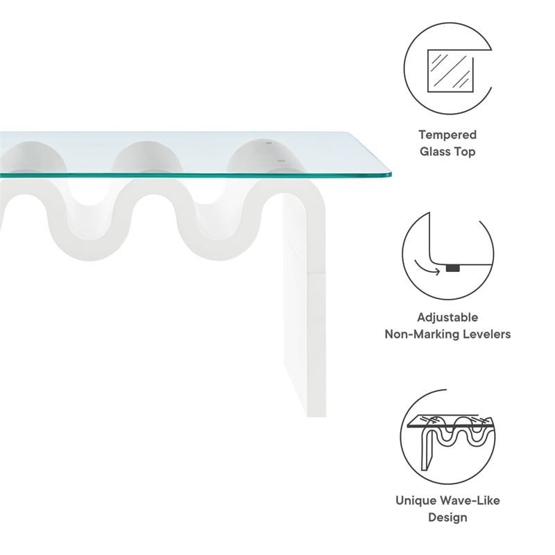 Ondine Coffee Table in White