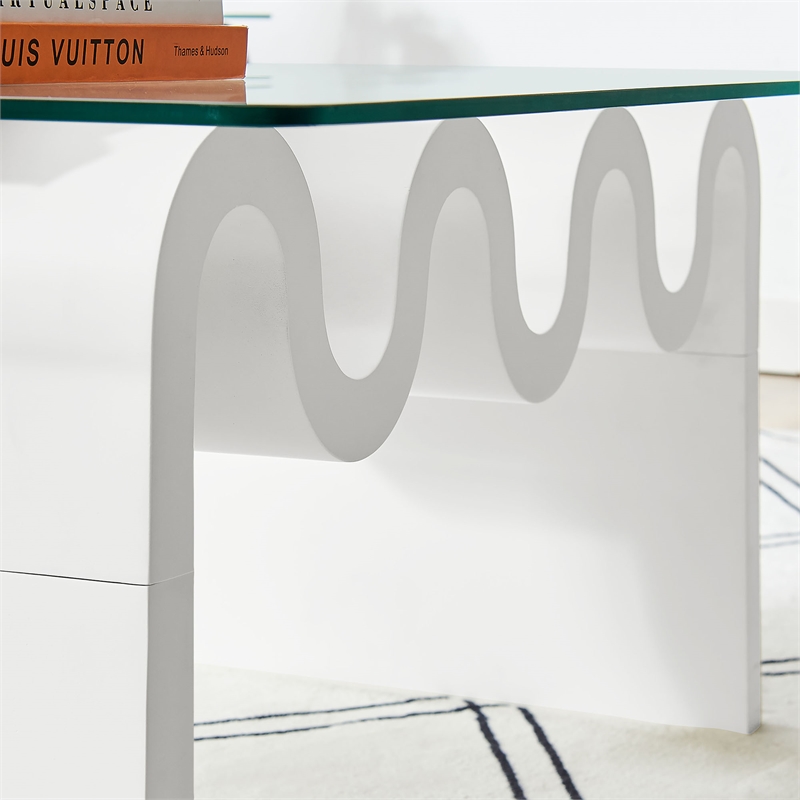 Ondine Coffee Table in White