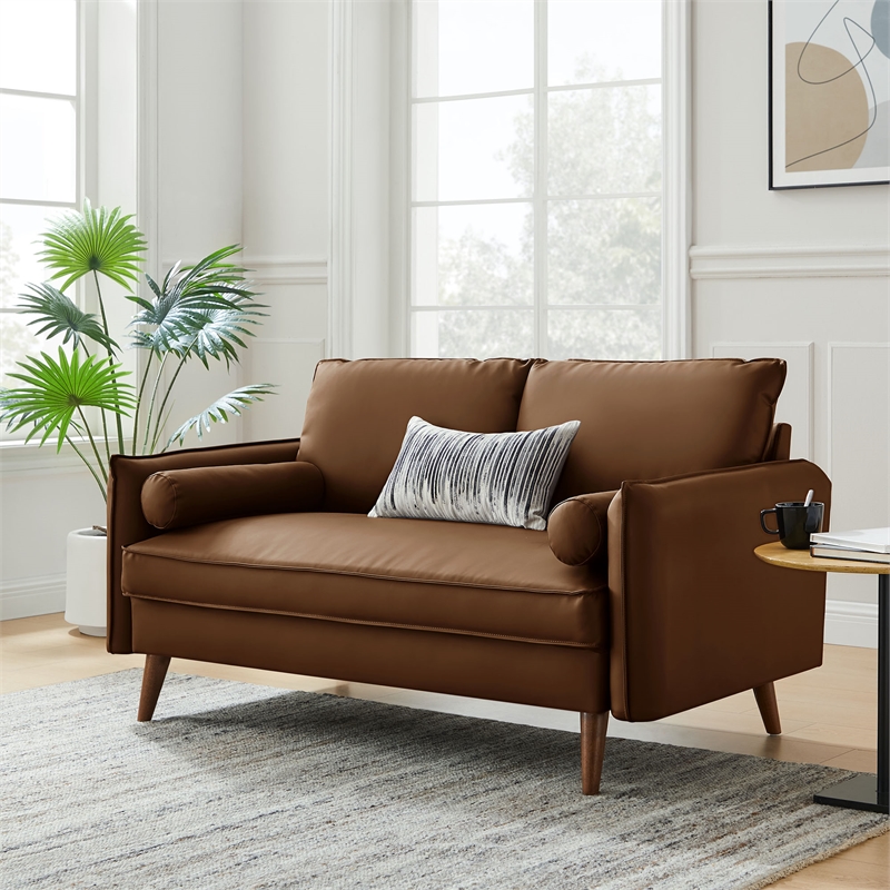 Revive Loveseat in Brown