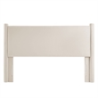 Rael Performance Velvet Queen Headboard in Alabaster