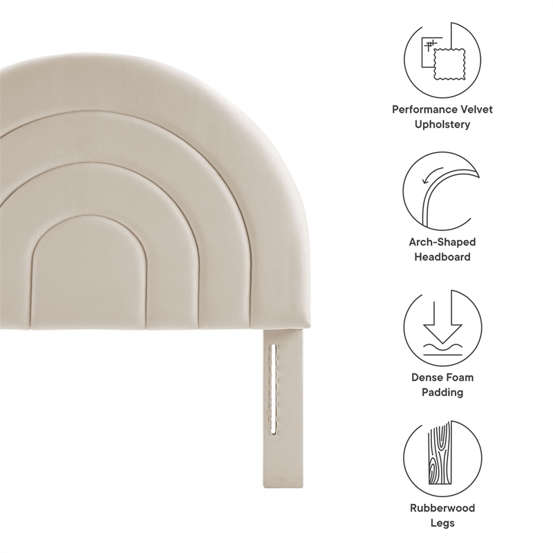 Solana Twin Headboard in Almond