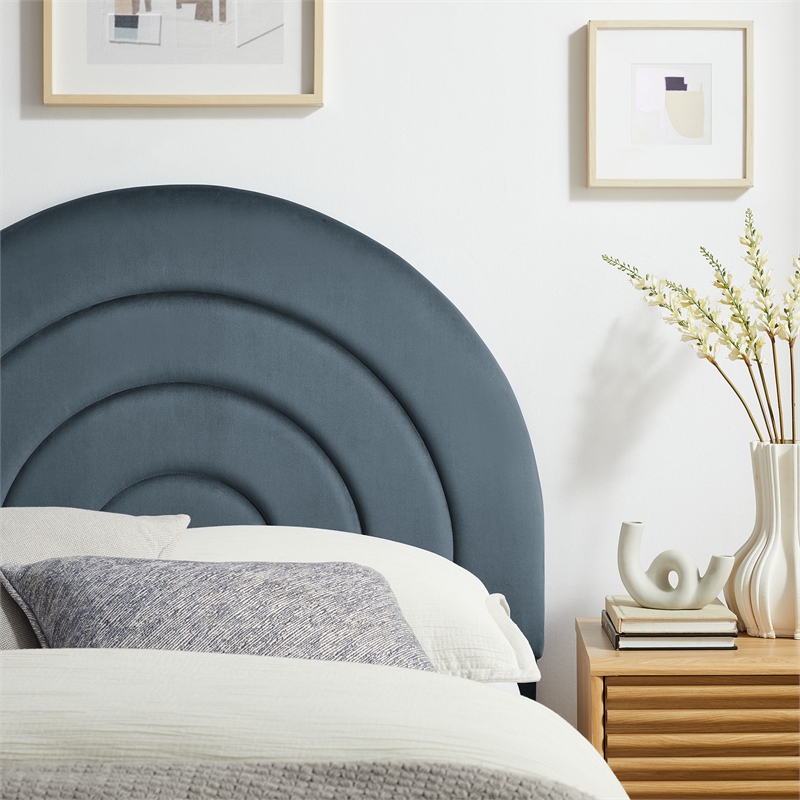 Solana Twin Headboard in Cadet Blue