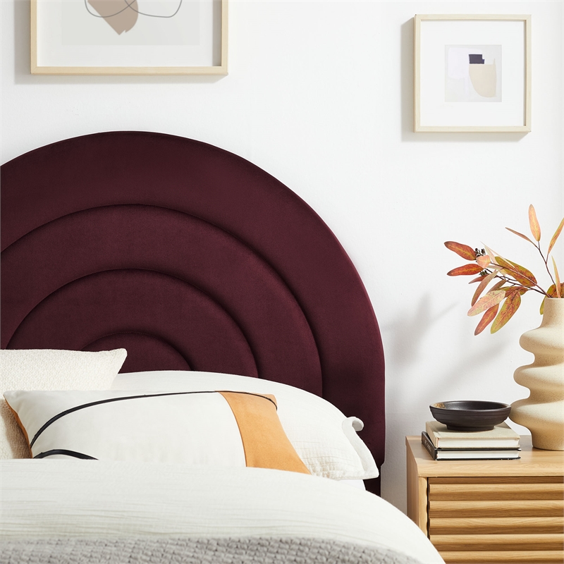 Solana Twin Headboard in Mulberry