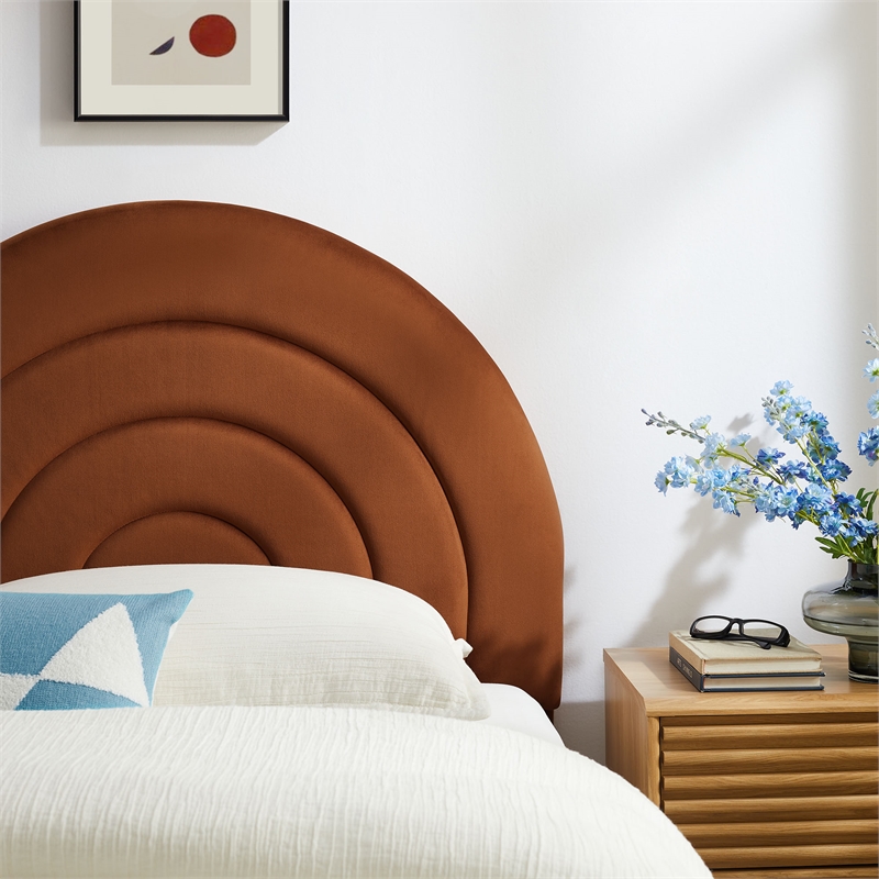 Solana Twin Headboard in Rust