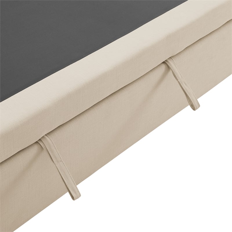 Modway Commix Down Filled Overstuffed Sleeper Sofa w/Throw Pillows - Light Beige