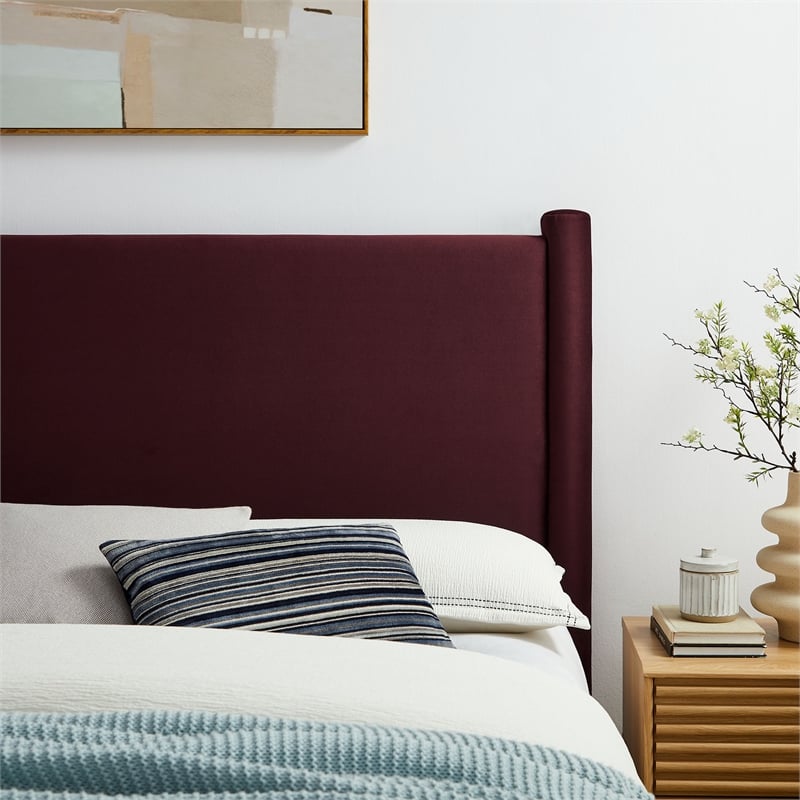 Rael Full Headboard in Mulberry