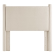 Modway Rael Performance Velvet Upholstered Twin Headboard in Alabaster