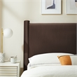 Rael Twin Headboard in Chocolate Brown