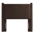 Rael Twin Headboard in Chocolate Brown