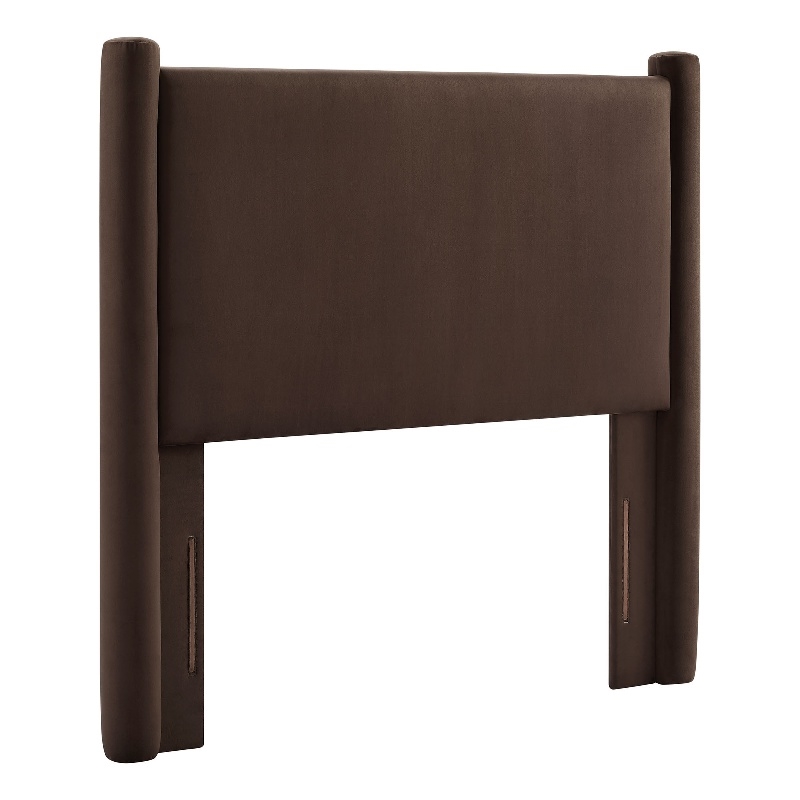 Rael Twin Headboard in Chocolate Brown