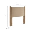 Rael Twin Headboard in Taupe