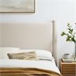 Rael Performance Velvet King Headboard in Alabaster