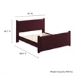 Rael King Platform Bed in Mulberry