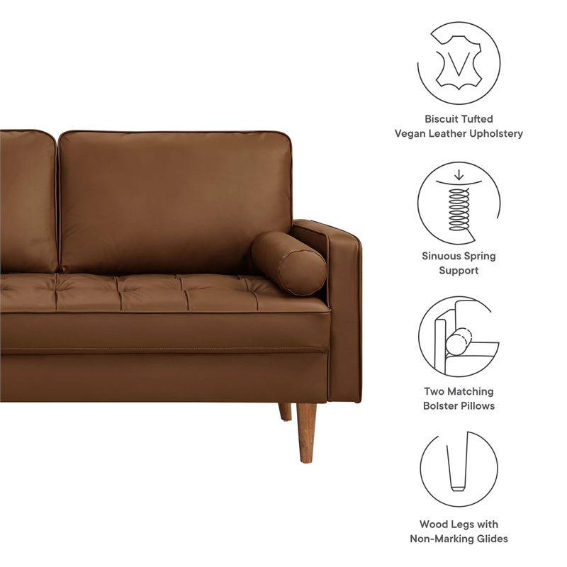 Valour Loveseat in Brown
