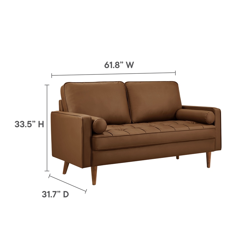 Valour Loveseat in Brown