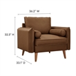 Revive Accent Armchair in Brown
