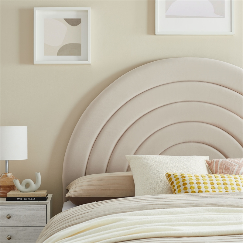 Solana Full Headboard in Almond