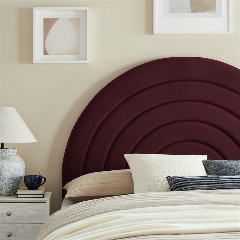 Solana Full Headboard in Mulberry