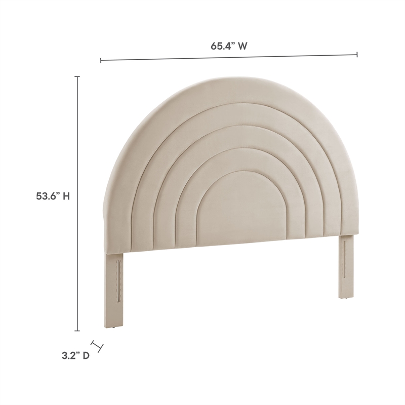 Solana Queen Headboard in Almond